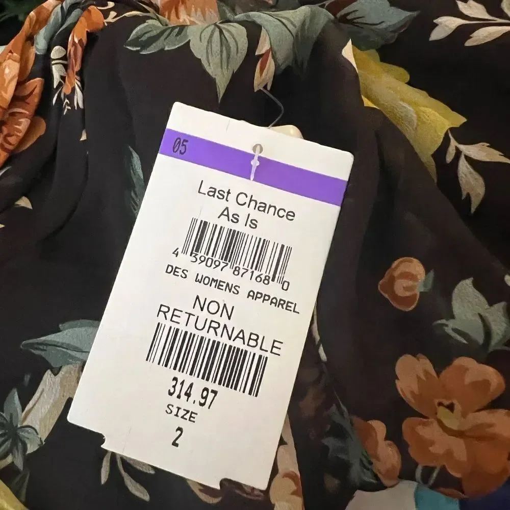Veronica Beard Avani silk maxi dress size 2 NWT